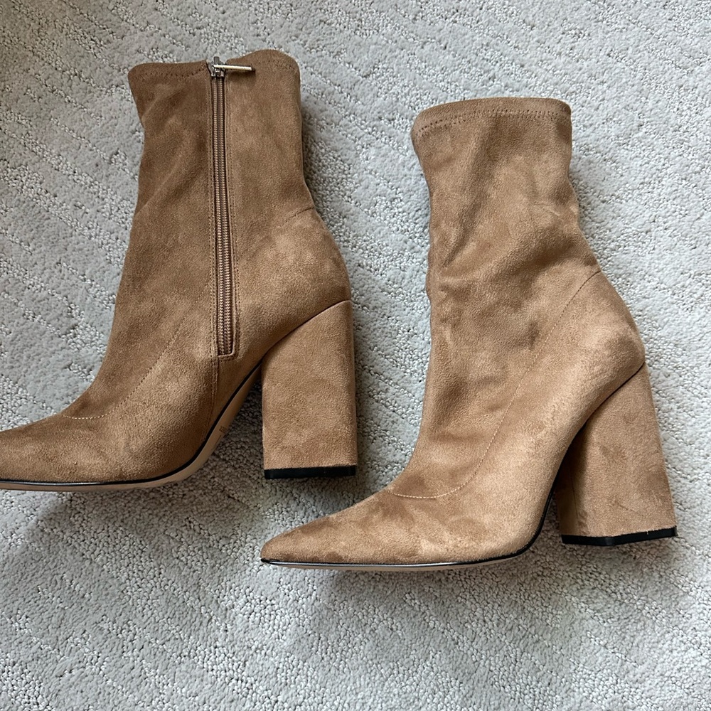 Marc Fisher Brown Suede Mid-Calf Boot / Bootie